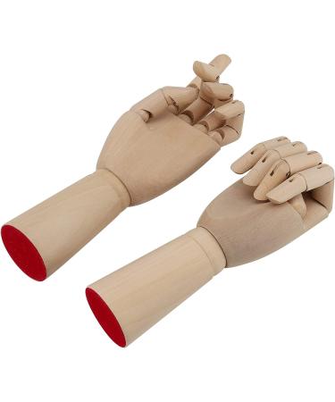 JEUIHAU 2 PCS 12 Wooden Hand Models - Left and Right Art Manikin Hands for Artists, Students - Flexible, Moveable Fingers - Ideal for Sketching, Painting - Buy Online on GoSupps.com