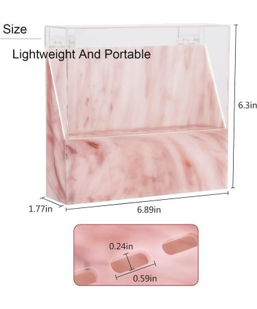 LXIANGN 8 Holes Dust-proof Eyelash Tweezers Holder Case - Pink Acrylic Marble Stand Display Organizer with Cover for Lash Extensions - Buy Online on GoSupps.com