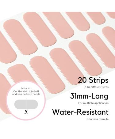 Buy Nailog UV Gel Nail Foil - 20PC Long-Lasting Nail Polish Strips | Salon Quality Gel Nail Stickers | Glossy Finish Manicure Kit - Buy Online on GoSupps.com