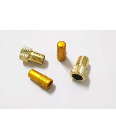 Osymoker Anodized Alloy Presta Valve Caps + Copper Presta to Schrader Adaptor for Bike, Car, Tube Pump - Premium Valve Converter Tools - Buy Online on GoSupps.com