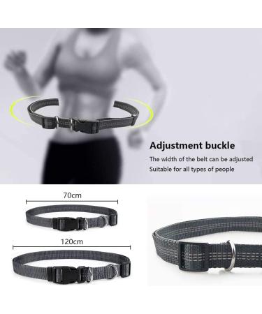 Hands Free Dog Leash Retractable Dog Leash Running with Dual Bungees for Medium and Large Dogs Adjustable Waist Belt Reflective Stitching Leash for Running Walking Hiking Jogging Biking (Blue) - Buy Online on GoSupps.com