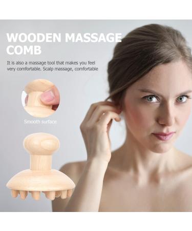 Minkissy 2-Piece Wooden Massage Comb Set for Children - Hand Massager & Scraper Tool for Shampoo & Hair Care - Buy Online on GoSupps.com