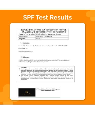 1% Hyaluronic Acid Sunscreen Serum SPF 50 | Broad Spectrum UV Protection & Skin Glow | Lightweight Non-Greasy Formula | 30ml - Buy Online on GoSupps.com
