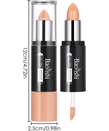 Cream Contours Stick 2-in-1 Stick for Concealer & Contouring | Long Lasting & Waterproof Contours Sticks Kit for Light Skin Face Makeup 1# - Buy Online on GoSupps.com