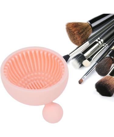 HUSHUI Portable Makeup Brush Cleaning Bowl Mat Home Flexible Silicone Cosmetic Brush Cleaner Scrubber - Buy Online on GoSupps.com