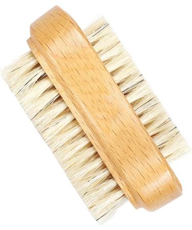 Wooden Nail Brushes Cleaning Bristle Nail Brushes Manicure Pedicure Nail Scrubber Double-sided for Fingernail Toenail nail brush - Buy Online on GoSupps.com