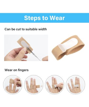 10Pcs Finger Splints for Mallet, Curled and Broken Fingers - Medically Approved Finger Tape Wraps for Osteoarthritis Joint Support - Buy Online on GoSupps.com