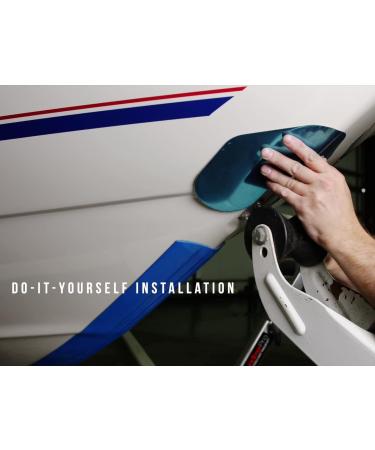 XL Megaware ScuffBuster Bow Guard for Boats - Stainless Steel Shield with 3M Adhesive - 9x8.75 in - Protects from Scuffs and Scratches - Buy Online on GoSupps.com