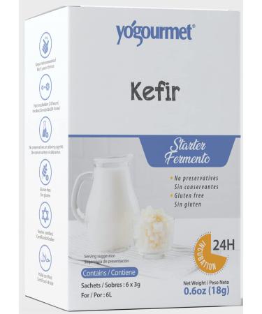 Yogourmet Kefir Starter 18g per unit x 6 count