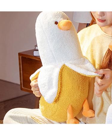 Napacoh Banana Duck Plush Toy - 50cm/19.69 White Stuffed Animal Pillow for Girls and Women - Buy Online on GoSupps.com