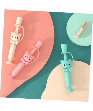 Minkissy Silicone Baby Toothbrush - Soft Fur Finger Brush & Bite Toy for Toddlers - Ideal for Oral Care - Buy Online on GoSupps.com