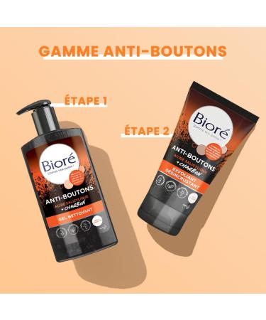 Biore Anti-Pimple Cleansing Gel with Charcoal + Salicylic Acid 200ml - Buy Online on GoSupps.com