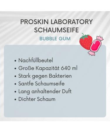 ProSkin Liquid Soap Refill 640 ml with Chamomile - Vegen Hand Wash Foam Refill - Liquid Hand Soap with the Scent of Chewing Gum - Paraben Free - Buy Online on GoSupps.com