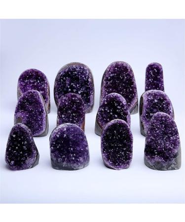 Crystals Amethyst Geode Natural Amethyst Crystal for Feng Shui Specimen Beautiful Natural Luster (Size : 900g) - Buy Online on GoSupps.com