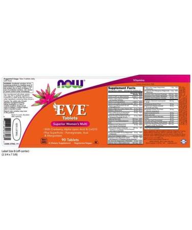 Now Foods Eve Superior Women's Multi - 90 Tablets | Premium Multivitamin for Women - Buy Online on GoSupps.com