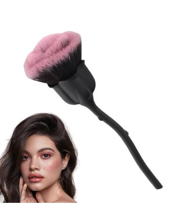 Rose Blush Brush - Soft Concealer Facial Brush | Makeup Brush Powder Brush and Blush Brush for Daily Makeup Dust Brush Pink Rose Soft Brush