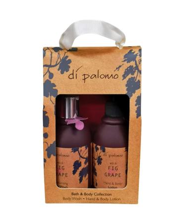 Wild Fig & Grape Bath & Body Collection Gift Set By Di Palomo ( 8 Oz Hand & Body Lotion + 8 Oz Bath & Shower Gel)
