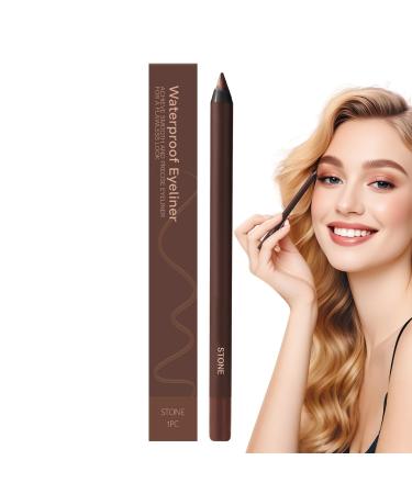 2-in-1 Long-Lasting Sharpener Eyeliner Pen | Durable Eyebrow Pencil Sharpenable Ideal for Everyday Use and Travel