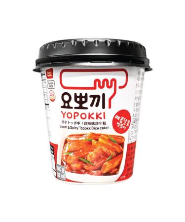 Yopokki Double Pack Sweet & Spicy Rice Cake Cup - 2x140g Authentic Korean Snack - OG Asia - Buy Online on GoSupps.com