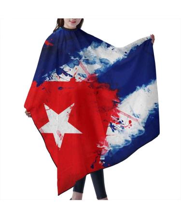 VERTEX&KAIBIN Cuban Art Barber Cape - Elastic Neck Barber Shawl for Salon | International Shipping Available - Buy Online on GoSupps.com