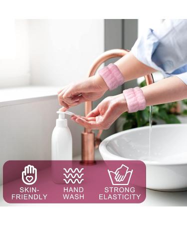 Crowye 12 Pcs Spa Headband and Wristband Set - Microfiber Bands for Face Washing and Makeup, Ideal for Skincare - 4 Colors Available - Buy Online on GoSupps.com