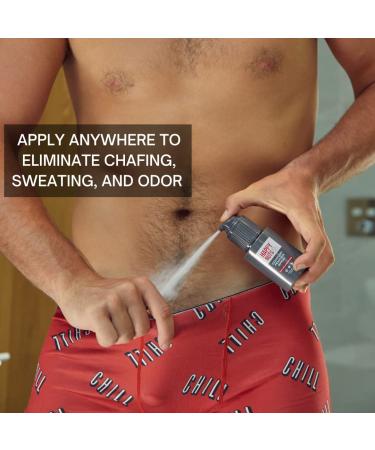 Happy Nuts Men's Comfort Powder Spray - Anti-Chafing & Deodorant for Groin - Aluminum-Free Sweat & Odor Control - Buy Online on GoSupps.com