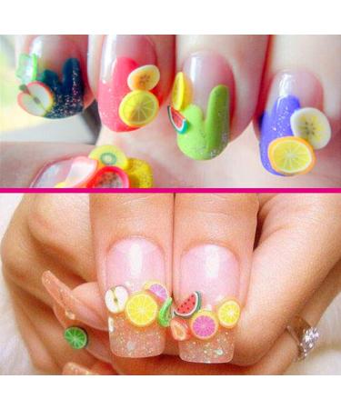 3D Fruit Slices Nail Art & Slime Decorations - 7 Fruit Styles - Buy Online on GoSupps.com