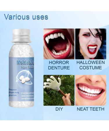 Katutude Tooth Repair Granules Temporary Broken Tooth Repair Kit Moldable False Teeth Thermal Fitting Tooth Repair Beads for Fixing Filling the Missing and Broken Tooth - Buy Online on GoSupps.com