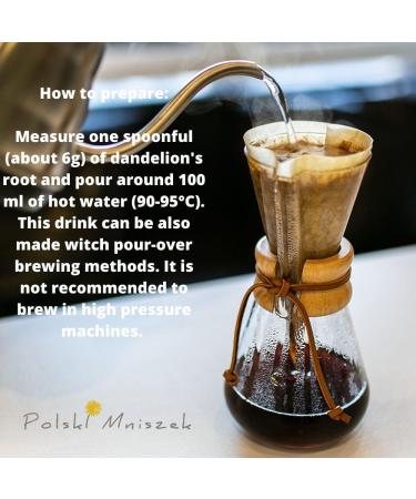 Polski Mniszek Dandelion Root Hazelnut Coffee 150g - Caffeine-Free and Freshly Roasted - Buy Online on GoSupps.com