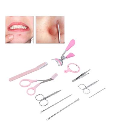 ZJchao 10Pcs Eyebrow Grooming Kit - Professional Eyebrow Trimmer Tweezers Eyelash Curler & Extractor for Women | International Shipping - Buy Online on GoSupps.com