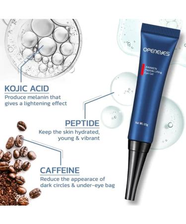  RIVILA OPENEYES Awaken Peptide Lifting Eye Gel Awaken Peptide Depuffing Eye Gel Removes puffiness wrinkles and dark circles - Buy Online on GoSupps.com
