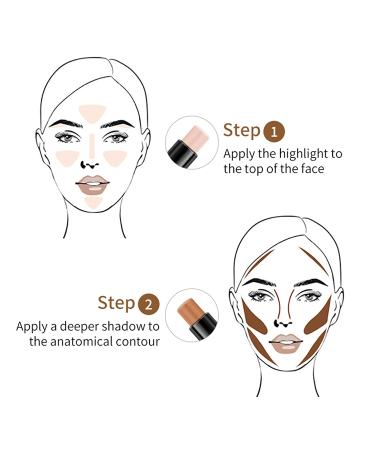 ONLYOILY Double-End Contour Highlighter Stick - Face Highlighter & Contour Makeup Cream Concealer - Buy Online on GoSupps.com