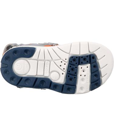 Geox Baby Boys B Sandal Multy - 7.5 UK Child - Grey/Fluo Orange - Buy Online on GoSupps.com