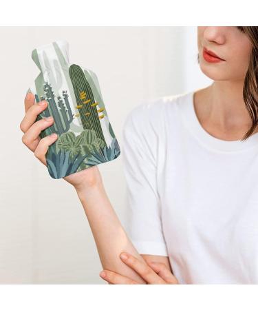 Hot Water Bottle with Lid - Cactus Forest Rubber Bag for Pain Relief Cramps & Foot Warmer | Hot & Cold Therapy - Buy Online on GoSupps.com