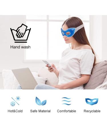 Newgo Gel Ice Cream Mask - Reusable Cooling Eye Mask with Lavender for Swollen Eyes Fatigue & Dark Circles | International Shipping - Buy Online on GoSupps.com