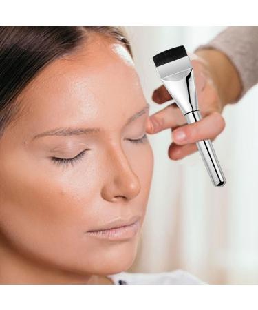 Shakven Flat Head Makeup Brush Aluminum Tube Liquid Makeup Brush | Silky Bristles Makeup Tool for Business Trip Home Dormitory and Travel - Buy Online on GoSupps.com