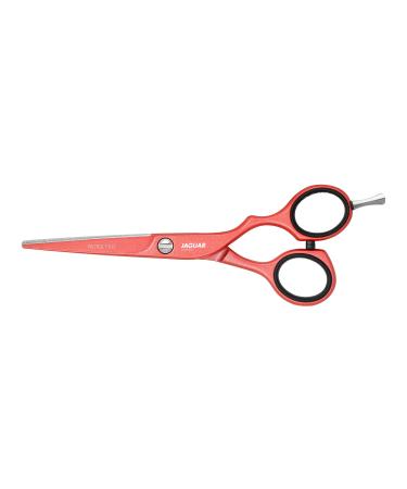 JAGUAR White Line Pastell Plus Offset Coral 5.5 Scissors Black Standard Japanese