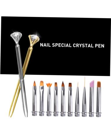 Beavorty 1 Set nail art pen nail polish liner nail painting brush nail decoration brush nail brush pen nail art brush nail drawng brush kit de manicura Nail Pen quartz 19.5*10cm Golden - Buy Online on GoSupps.com