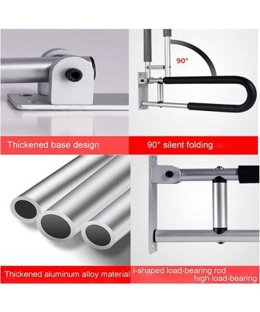 handrail Grab Rails Foldable Grab Bars for Bathroom Toilet Grab Bar Bathroom Safety Handrail Folding Drop Down Wall Mounted Toilet Support - Buy Online on GoSupps.com