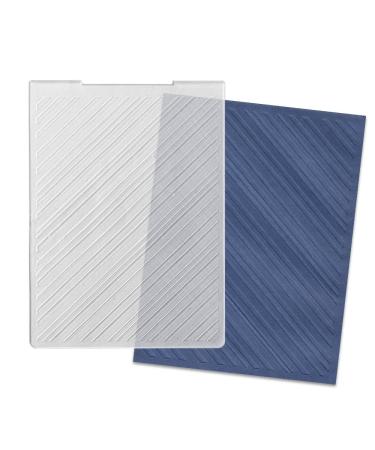 ALIBBON Diagonal Stripe Plastic Embossing Folders for Card Making  Stripe Background Embossing Folders for DIY Scrapbooking  Stripe Pattern Template Folders for Paper Craft Photo Album Decorations Style1