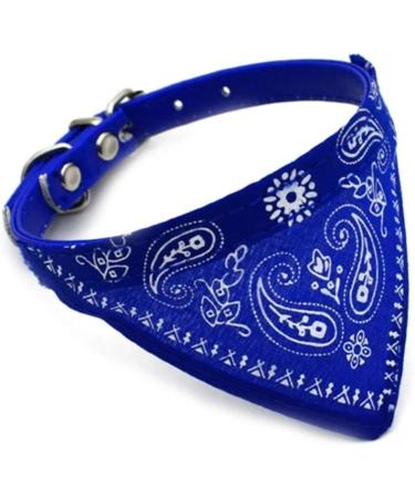 Buy Blue Paisley Cat Collar with Bandana & Buckle - Size S (20-26cm) | International Shipping Available - Buy Online on GoSupps.com