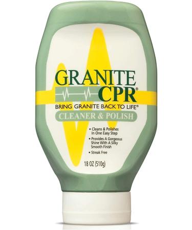 Granite CPR Cleaner & Polish - Daily Use for Granite, Marble, Quartz & Corian - Streak-Free Shine - 18oz - Buy Online on GoSupps.com