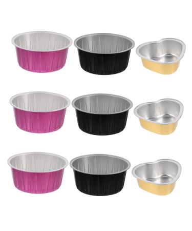 Minkissy 9 piece of wax melting bowl wax warmer pot wax shells to grow wax heater accessories wax hair removal shell wax beans melting shell wax warmer 8.5x8.5x3.8cm