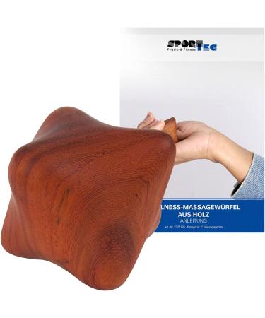 Sport-Tec Wooden Wellness Massage Cube | Eco-Friendly Relief for All Bodies - Shop Internationally - Buy Online on GoSupps.com