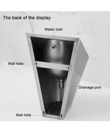Household Products Wall-Mounted Commercial Flushing urinals Men's Public Toilet Stainless Steel Induction urinals Bathroom Urinal Funnel Toilet Used in Bars Hotels Sc (Package a) - Buy Online on GoSupps.com