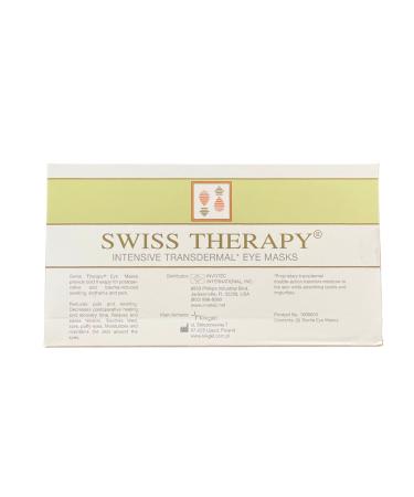 Swiss Therapy Reusable Eye Mask Cold Gel Pack (for Tired Puffy Eyes Wrinkles Post-Surgery) - 3 Masks Clear