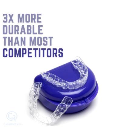 ClearRetain - Orthodontic Retainers for Upper and Lower Teeth | Prevent Teeth Shifting | Includes 2 Sets of Molding Putty | Made in USA - Buy Online on GoSupps.com
