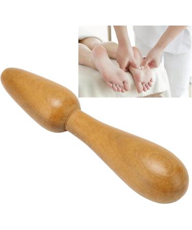 Verdant Touch Foot Massage Tool - Portable Wooden Acupuncture Stick for Body Care - Ergonomic 30.5 cm Massage Tab - Buy Online on GoSupps.com