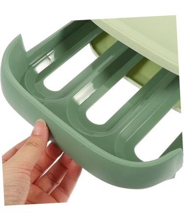 OSALADI Egg Storage Box Plastic Pallets Fridge Egg Holder Refrigerator Egg Storage Container Camping Shelf Green 34x22x7.8cm - Buy Online on GoSupps.com