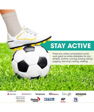 Modvel Foot & Ankle Brace Socks - Compression Sleeve for Sprained Ankles Tendonitis & Arthritis | Support for Men & Women - Optimal Ankle Stability for Sports & Recovery - Buy Online on GoSupps.com